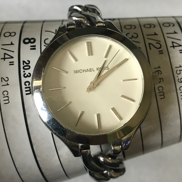 Michael Kors Women’s Slim Runway White Dial Stainless Steel Watch MK3279 - Picture 3 of 16